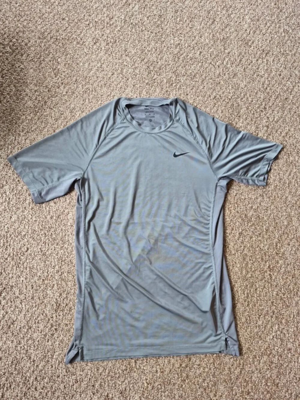 Nike Pro DRI-FIT Short Sleeve Performance Tee - Gray